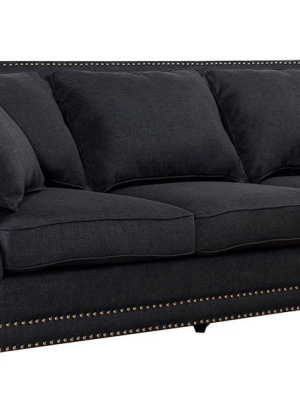 Canton Linen Sofa Gray
