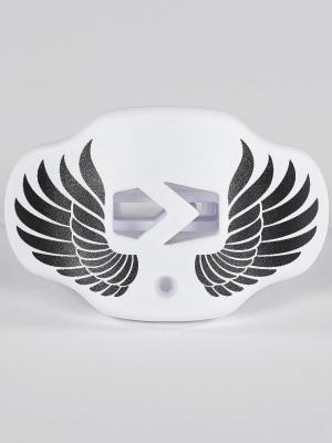 Icarus White Black Football Mouthguard