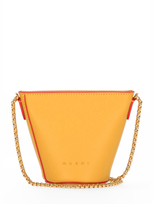 Marni Logo Debossed Crossbody Bag