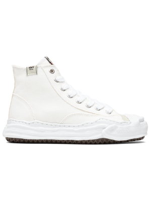 Maison Mihara Yasuhiro Original Sole Toe Cap Hi Sneaker - White