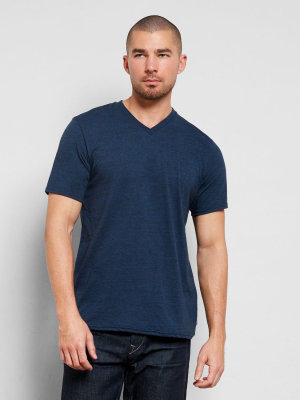 Triblend Short Sleeve V Neck Tee