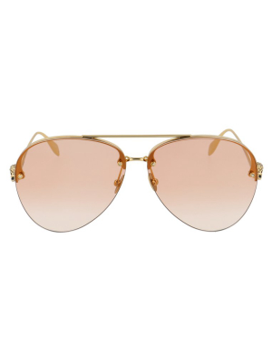 Alexander Mcqueen Eyewear Aviator Sunglasses