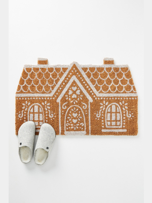 Gingerbread House Doormat