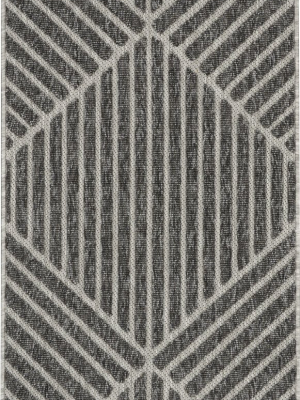 Cozumel Indoor-outdoor Rug In Dark Grey