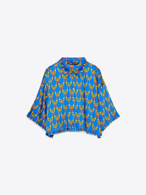 Flowy Printed Shirt Trf