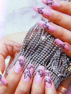 Shrine X Alice Mc Butterflies Stick On Nails