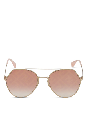 Fendi Eyewear Ff Monogram Lens Sunglasses