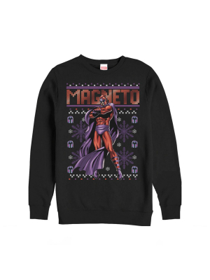 Men's Marvel Ugly Christmas X-men Magneto Sweatshirt