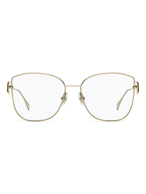 Fendi Eyewear Butterfly Frame Glasses