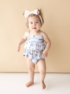 Maverick Sleeveless Ruffled Bubble Romper