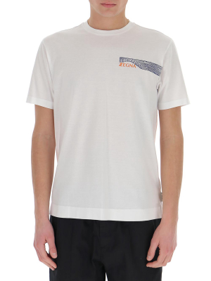 Z Zegna Logo Print T-shirt