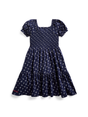 Floral Smocked Cotton Dress