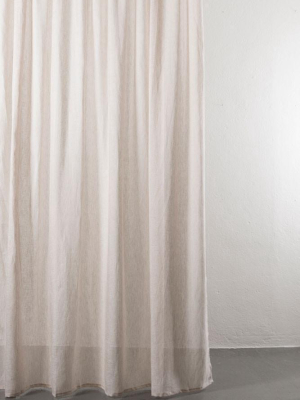Sand Linen Curtains - Extra Wide Yarn Dyed