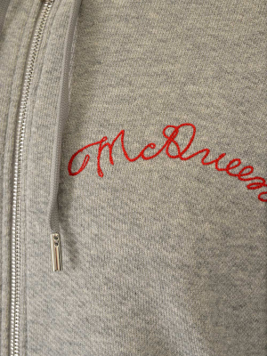 Alexander Mcqueen Vintage Loopback Zip-up Sweatshirt