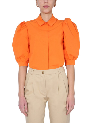 Boutique Moschino Puff Cropped Sleeve Shirt