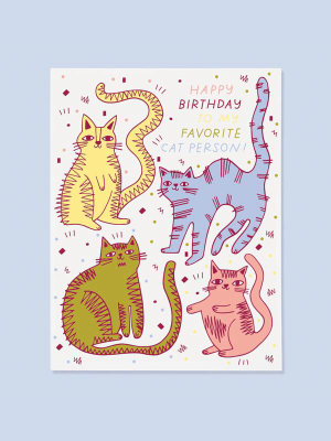 Cat Person Card