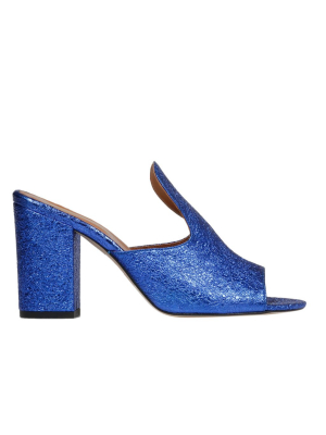 Paris Texas Cracked Effect Mules