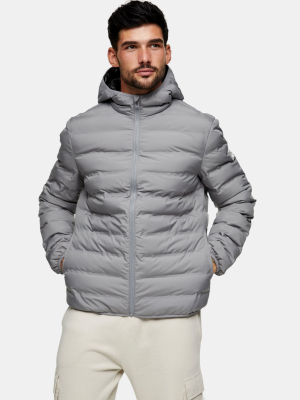 Considered Gray Hooded Liner Jacket