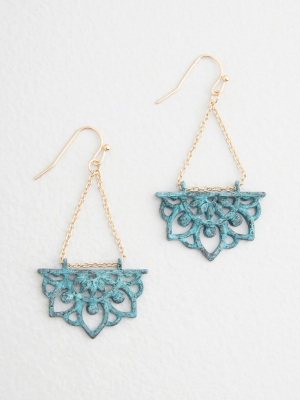 Lotus Garden Dangle Earrings