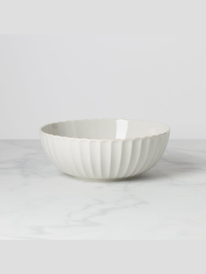 French Perle Scallop Serving Bowl