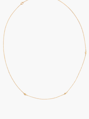 Delicate Collection Demi-fine Cube Chain Necklace