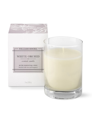Williams Sonoma White Orchid Candle