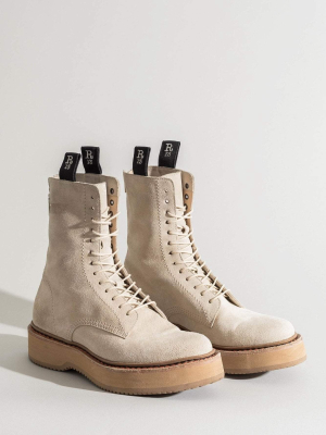 Men's Suede Single Stack Boot - Tan Suede