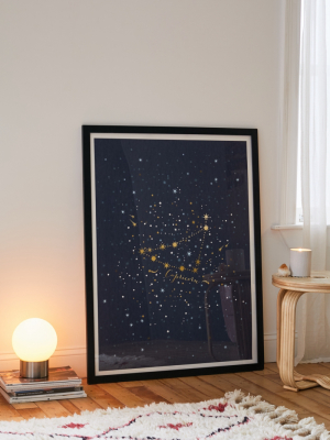 Iveta Abolina Star Constellations Capricorn Art Print