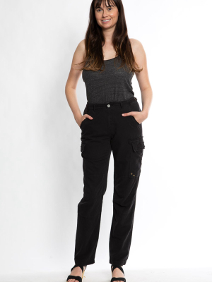 Cargo Pants With Patches - Caviar