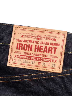 Ih-555s-142 - 14oz Selvedge Denim Super Slim Cut Jeans - Indigo