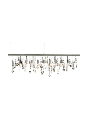 Crystal Linear Clear Glass Pendant Lighting