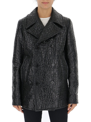 Saint Laurent Embossed Pea Coat