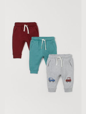 3-pack Cotton Joggers