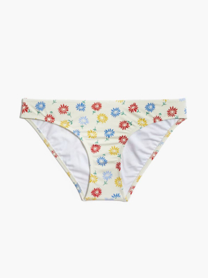 Madewell Second Wave Classic Bikini Bottom In Sunny Floral