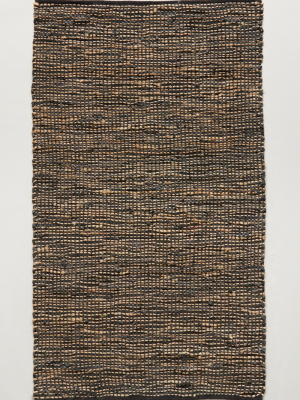 Leather-twined Rug