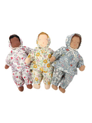 6" Small Waldorf Girl Dolls In Liberty Outfits · Multiple Outfits