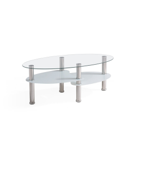 Coffee Table Clear - Hodedah Import