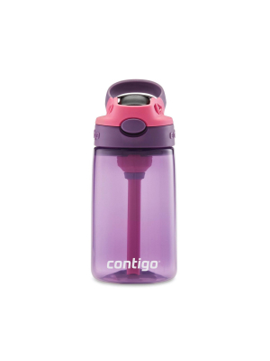 Contigo 14oz Plastic Kids' Water Bottle With Autospout Straw Purple/pink