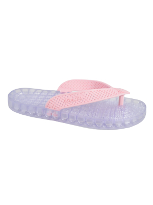 Wave - Clear Thong Sandal - Pink