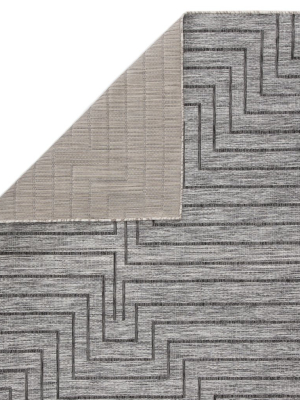 Xantho Indoor/ Outdoor Geometric Gray Area Rug
