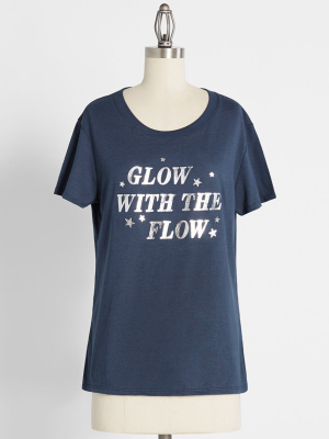 Glow With The Flow Graphic Tee