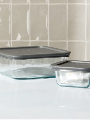 Pyrex ® 4-piece Square Glass Storage Set