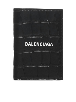 Balenciaga Logo Embossed Wallet