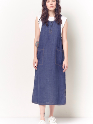 Petra Overall Dress - Linen
