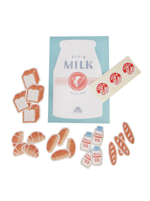 Milk And Bread Stationery Set