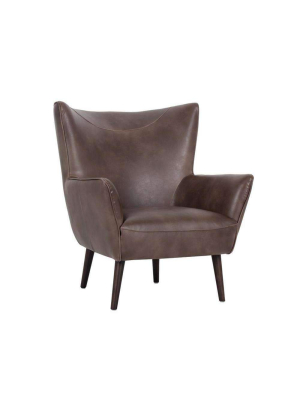 Luther Occasional Chair - Havana Dark Brown