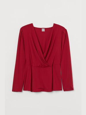 H&m+ Wrapover Top