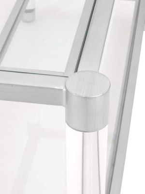 Blu Home Nouveau Console Table - Stainless Steel