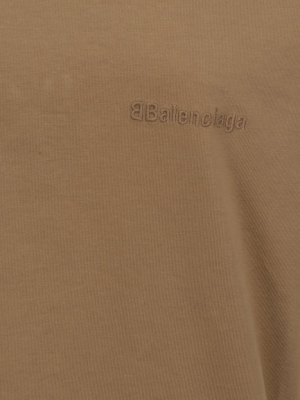 Balenciaga Logo Embroidered T-shirt