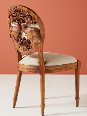 Handcarved Elephant Dining Chair